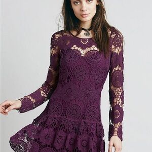 Free People Night Out Purple Dress Size Medium